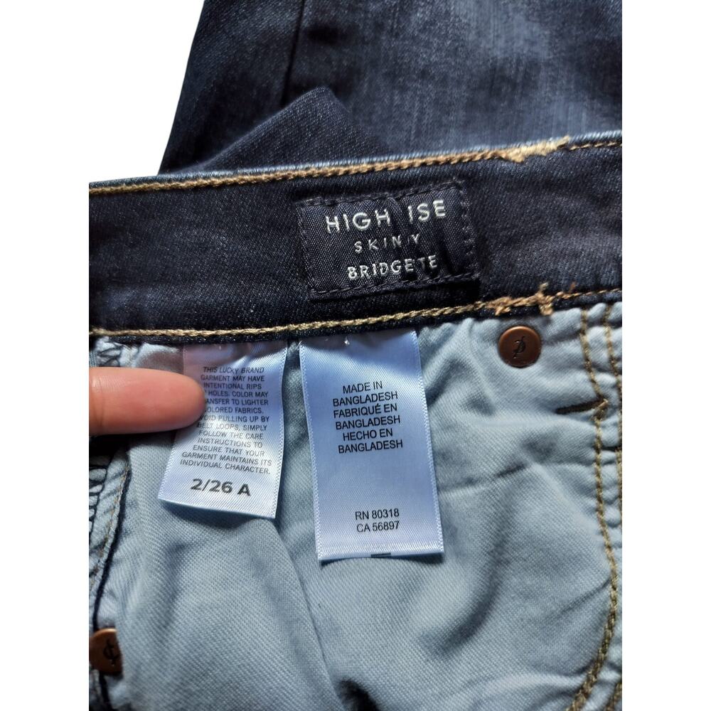 Lucky Brand Women's High Rise Skinny Bridgette Blue Ankle Jeans Size 2/26 - Picture 11 of 11